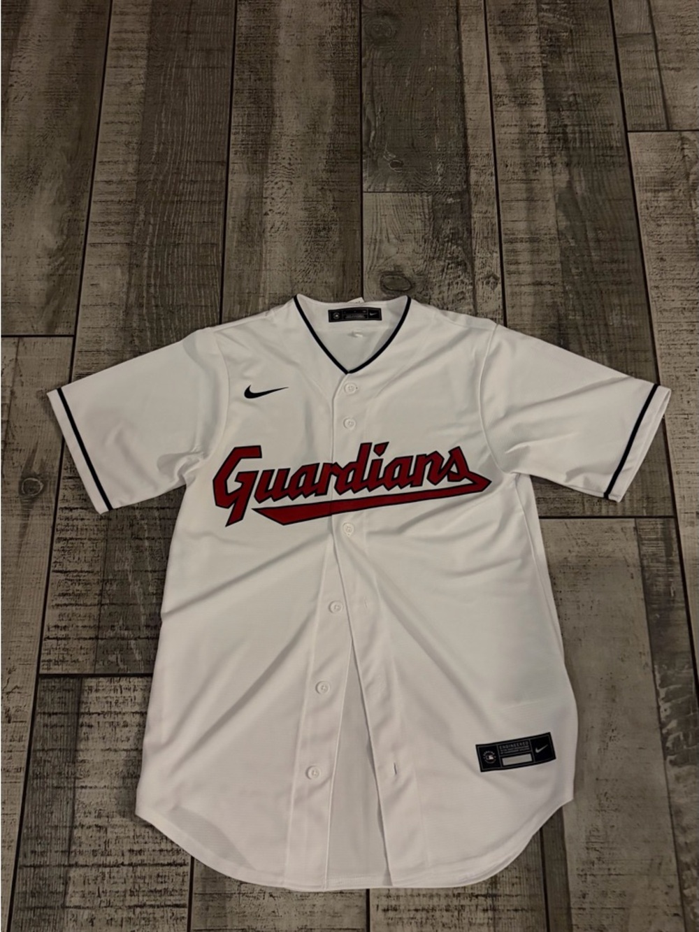 Nike Cleveland Guardians MLB Baseball Jersey White Officially Licensed Size S